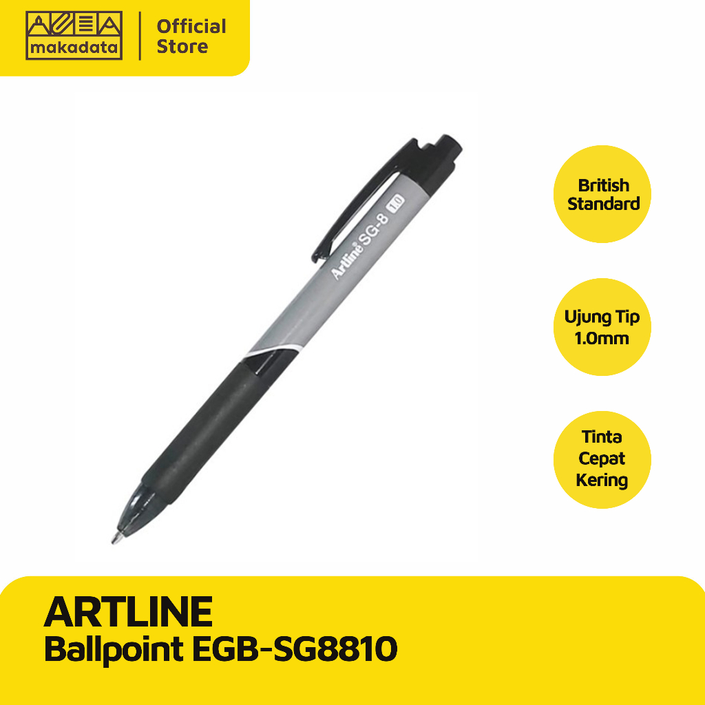 

BALLPOINT / BOLPEN / PULPEN ARTLINE EGB-SG8810 0.1 MM (1PCS) MURAH