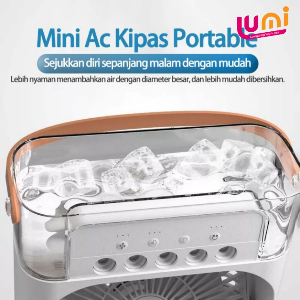 Kipas Angin Pendingin Mini AC Portable Air Cooler Mobil dan Ruangan / AC mini portable plus uap dan kipas angin 600ML