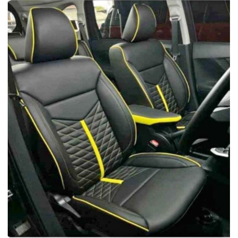 Sarung Jok Mobil Xenia/Avanza Thn Baru/Lama Full Set(3Baris) Bahan Premium Mbtech