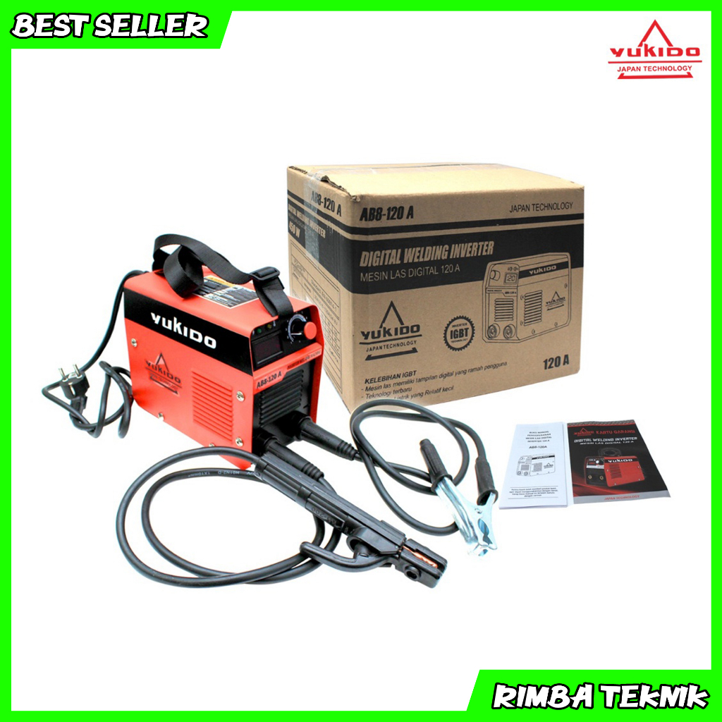 Terbaru Mesin Las Listrik 450 Watt IGBT 120A Yukido low watt Inverter Welding Machine Japan Teknologi