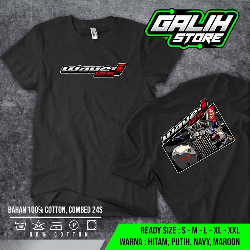 Kaos T-Shirt Honda Wave 125