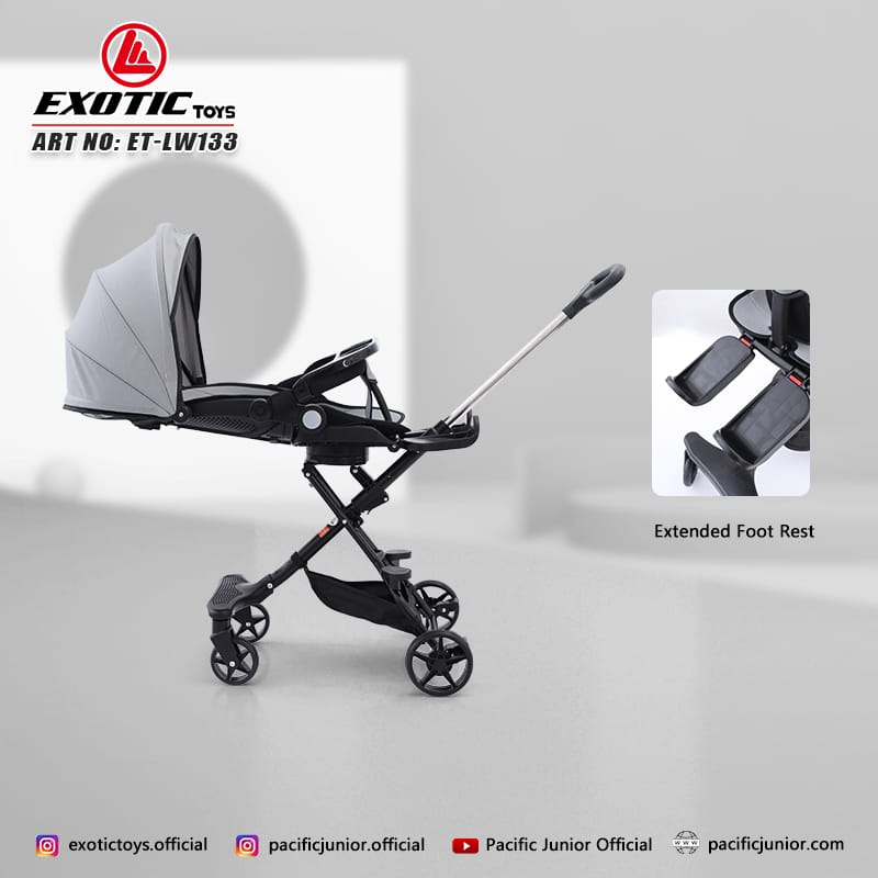 Stroller Exotic ET-LW133 Kursi Dorong Bayi Reversible Handle