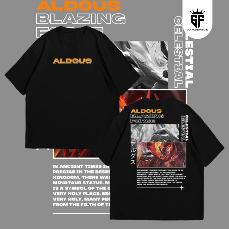 KAOS DISTRO HERO FIGHTER MLBB ALDOUS KAOS TSHIRT DISTRO PRIA WANITA