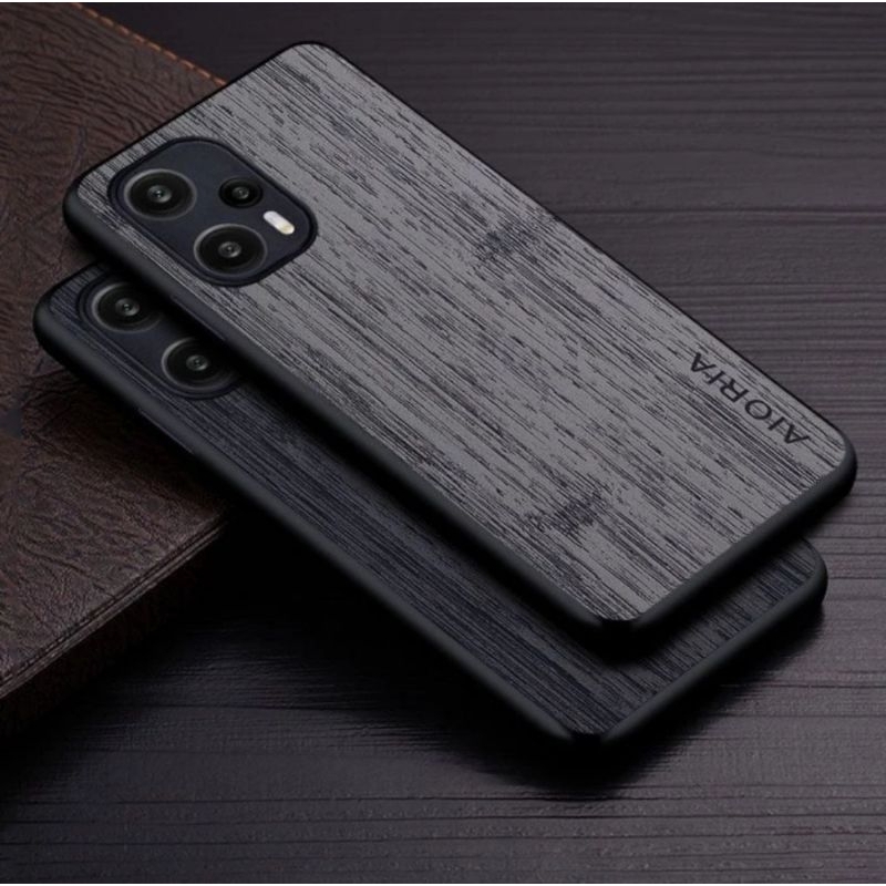 Xiaomi poco f5 soft case AIORIA wood cross pattern