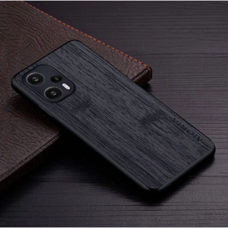 Xiaomi poco f5 soft case AIORIA wood cross pattern