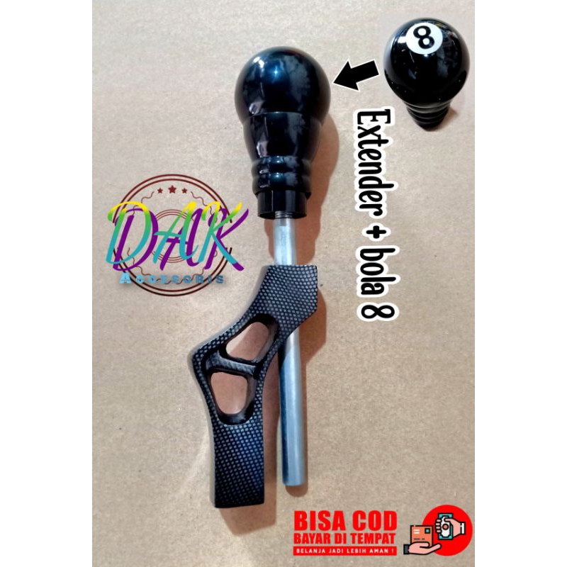 Masterpiece44 - extender gear kepala bola no.8 / sambungan tongkat persneling /shift knob