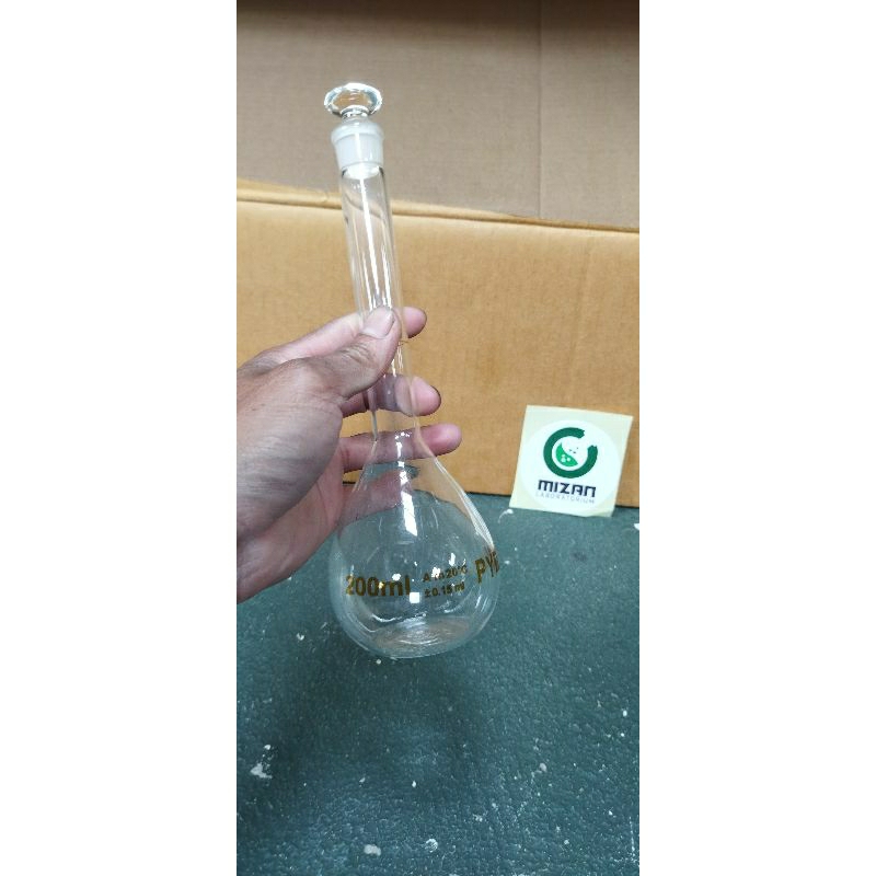 labu ukur 200 ml pyrex