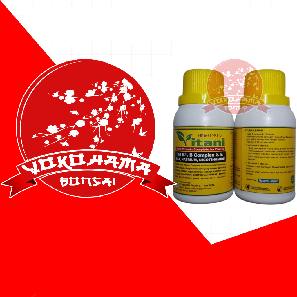 YOKOHAMA BONSAI-Pupuk B1 VITANI 100ML Multivitamin B1, B Complex dan E Untuk Tanaman