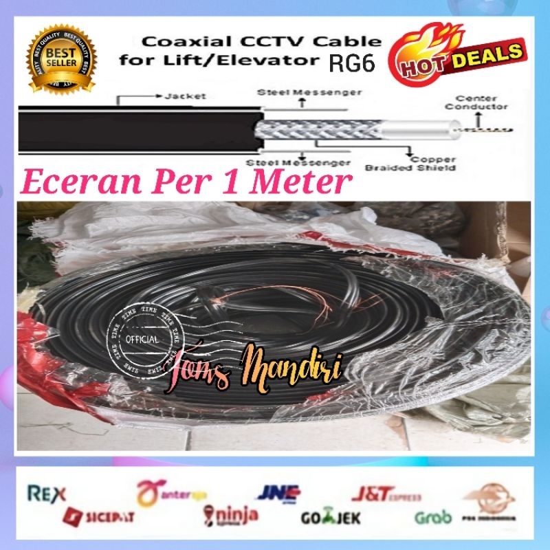 Cable Coaxial For Lift RG6 75 OHM /Cable Lift Elevator RG6 Per 1 Meter