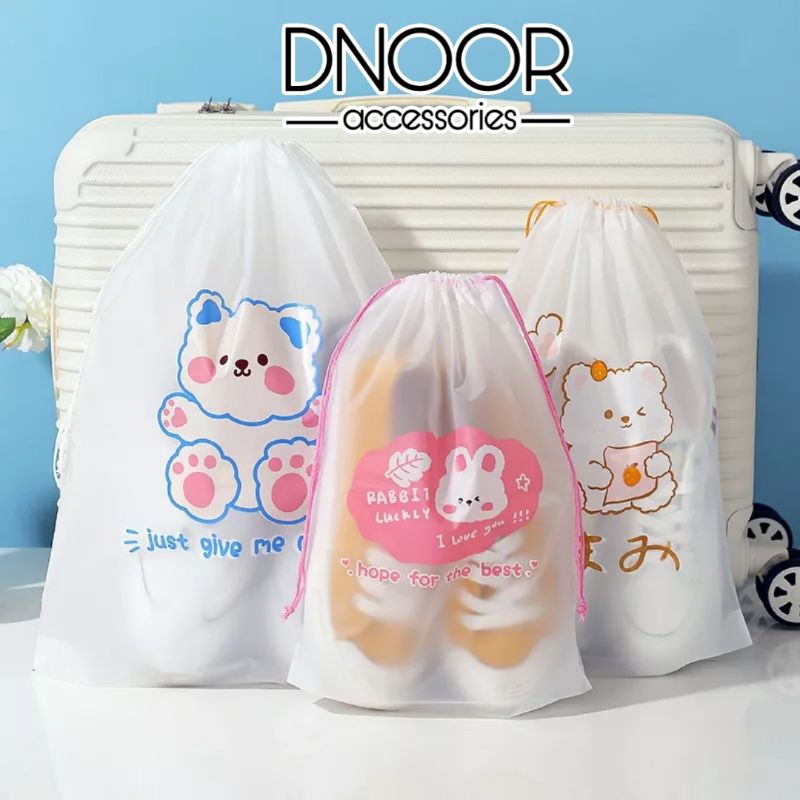 Pouch Serut Anti Air Serbaguna Motif Karakter Kpop | Waterproof Tas Serut Organizer