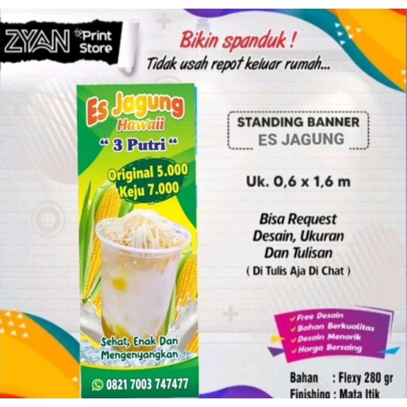 SPANDUK BANNER ES JAGUNG