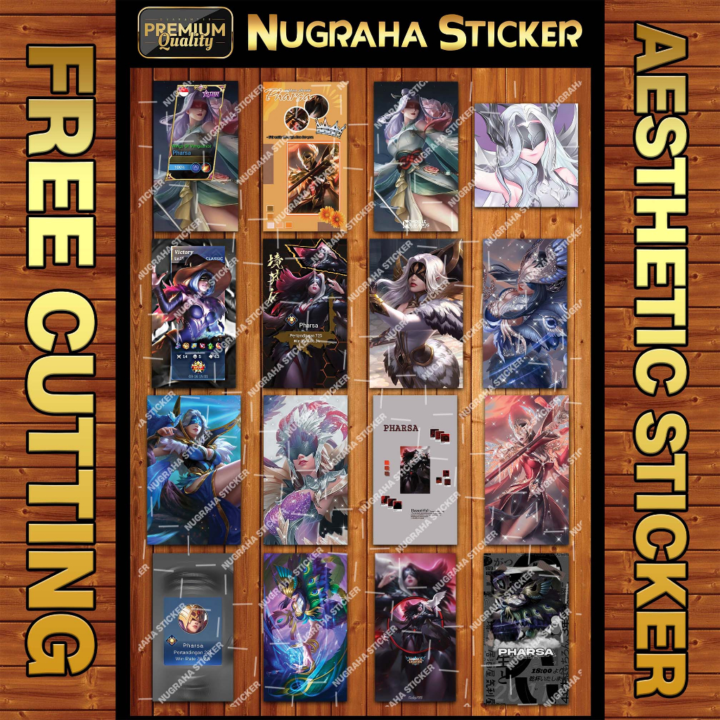 

(208 PCS) Sticker Parsha MLBB (Sticker Mobile Legends)