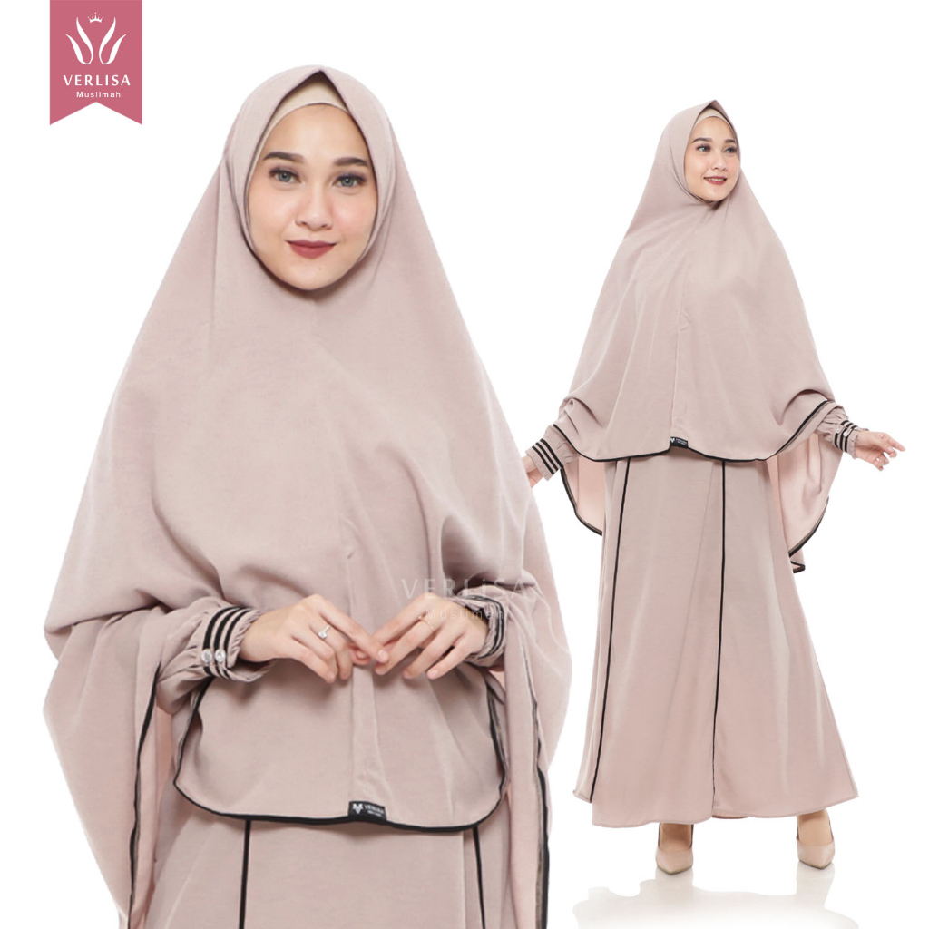 GAMIS SYARI AQILA LIST BLACK | Verlisa Muslimah
