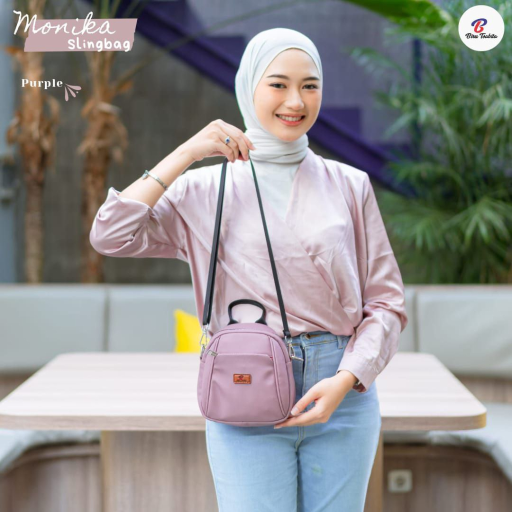 TERMURAH TAS SELEMPANG WANITA MONIKA BAG BY BIRU TSABITA, SLING BAG DAN SHOULDER BAG MONIKA BY BIRU TSABITA