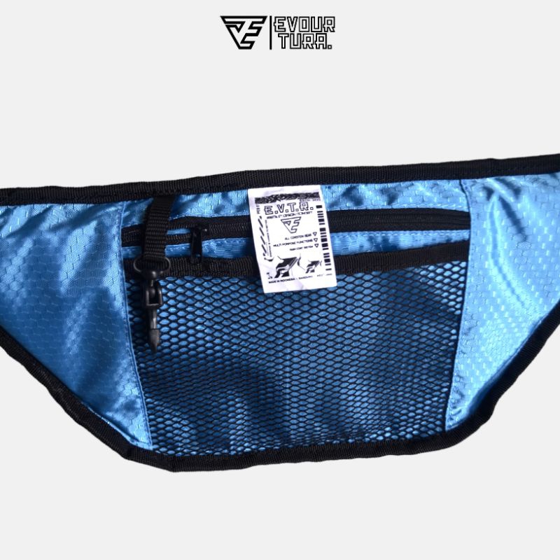 Evourtura waistbag waterproof tas pinggang premium anti air tas pinggang pria tas bahu [ INVALA ]