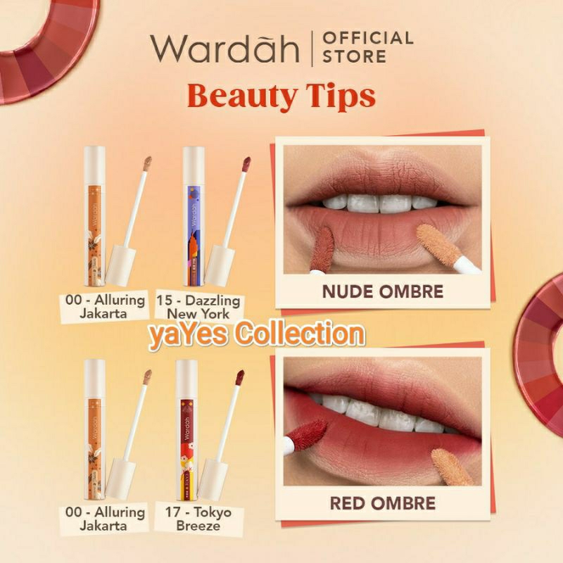 Wardah Colorfit Last All Day Lip Paint ORIGINAL Around The World Edition Lip Concealer Color Care Stick to Latte Stay Russet Brick Timeless Rose