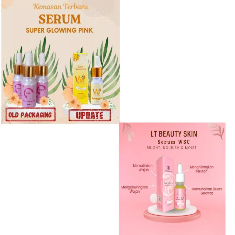 Serum WSC Super Glowing / Serum WSC BPOM / WSC Serum Super Glowing Pink / Serum WSC Ori / WSC Skinca