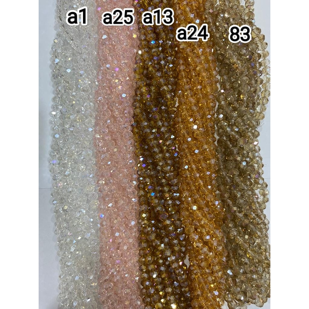 Kristal Ceko Bulat 8 mm warna [1/2] per 10 strings