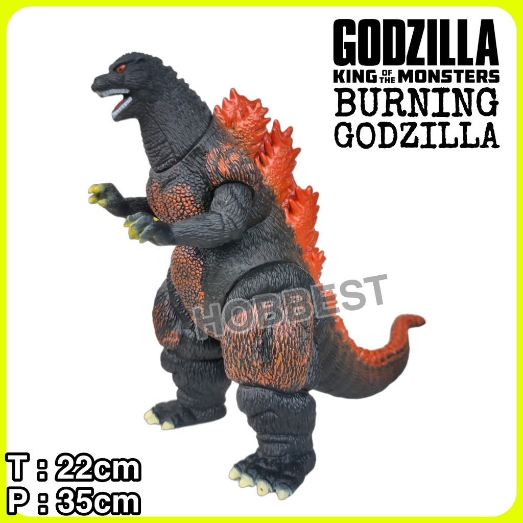 BURNING GODZILLA Jumbo - Action Figure Monster Miniatur Pajangan Mainan Monster Gojira Besar Godzila