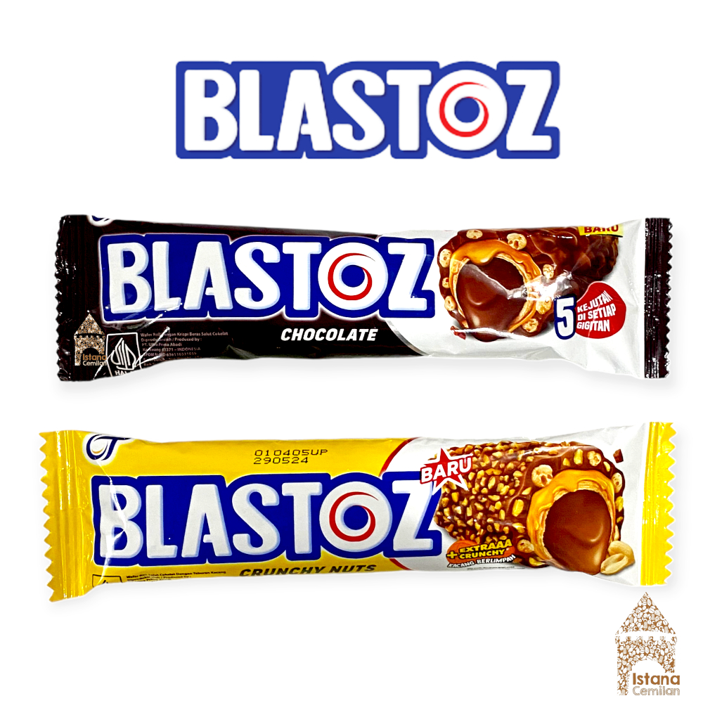 BLASTOZ  Wafer Roll Krispi Cokelat / Crunchy Nuts 24 Gram SATUAN