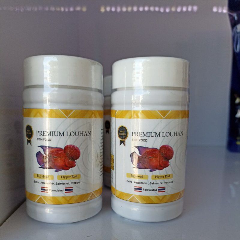 premium Louhan pelet ikan louhan untuk jenong dan warna 60gram