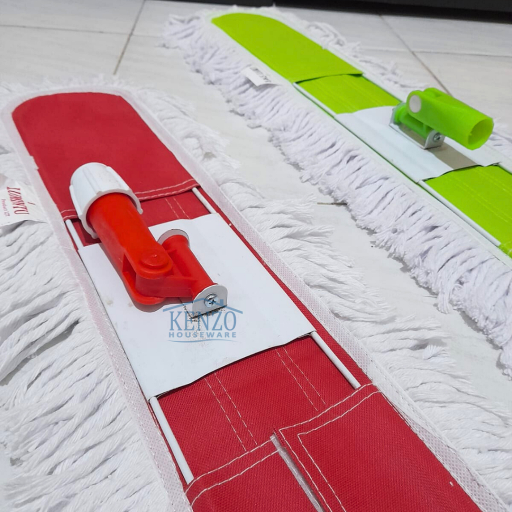 Descend Pel Lobi 60 80 Cm Lobby Duster Cutton Mop Pel Panjang Besar Kantor Hotel Rumah Sakit