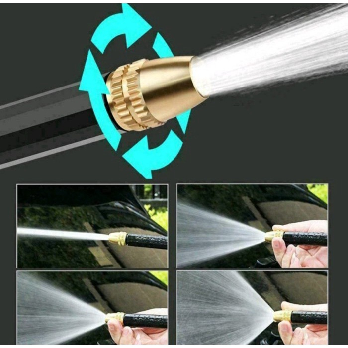 JE.ID Semprotan Air Tekanan Tinggi Semprotan Air Steam Cuci Mobil High Pressure Water Jet Gun Penyemprot Pembersih Rumah dan Mobil Semprotan Air Tanaman Semprotan Air Portable Membersihkan Mesin Cuci Mobil Taman Selang Penyiraman Nozzle