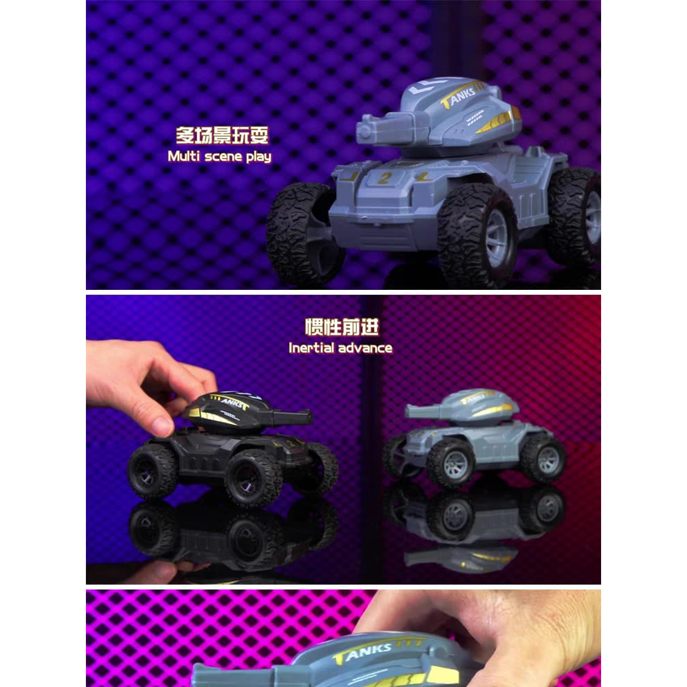 Mainan Mobil-Mobilan Armored Vehicle Inertia Slide Toy [ TANK ] BHX 899-27