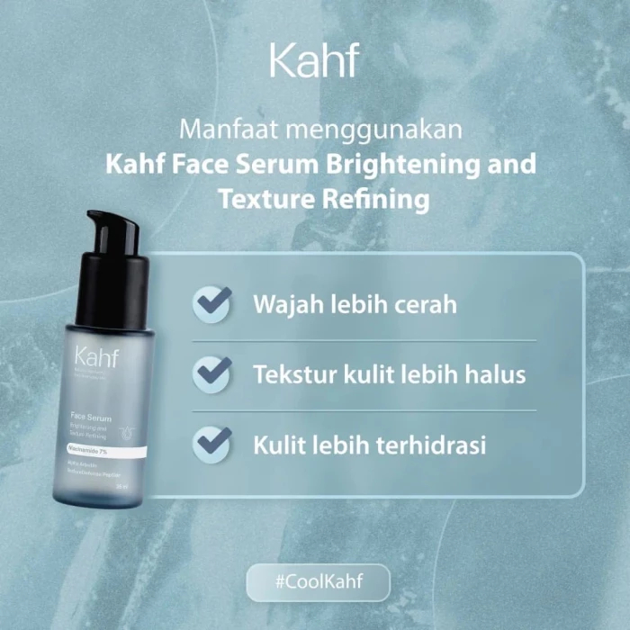 Serum Wajah Kahf Brightening and Texture Refining 35ml - Face Serum Kahf
