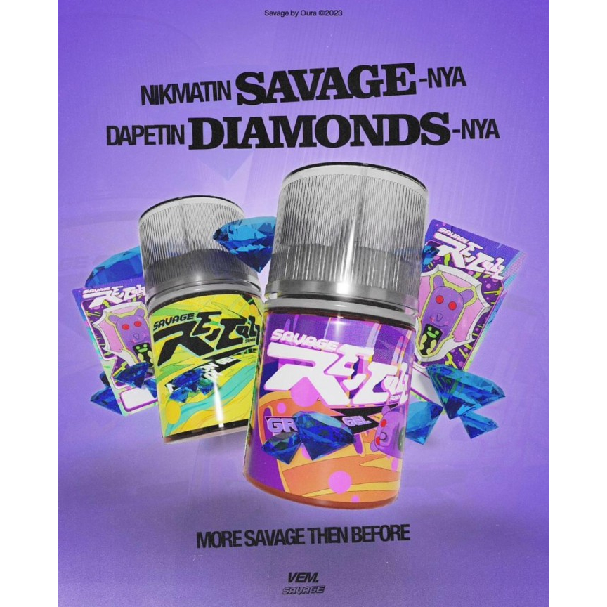 Savage Recall Series Grape Gel Flux 60ML by Riot x Oura