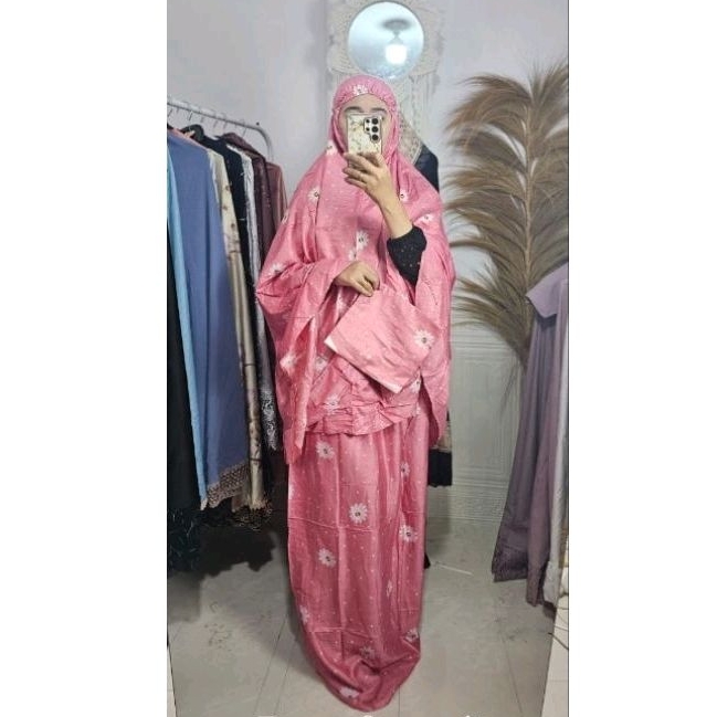 [GMM] Mukenah Rayon Motif Rimpel 2