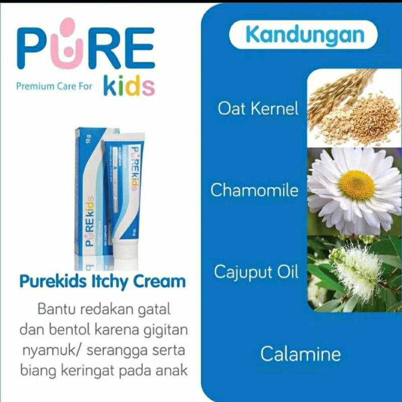 Pure Kids Itchy Cream Baby Krim Gatal 15gr PureBB