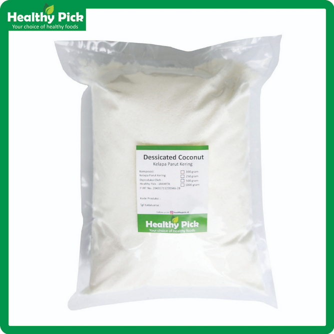 

Dessicated / Desicated Coconut ( Kelapa Parut Kering) 1Kg bisa direpack