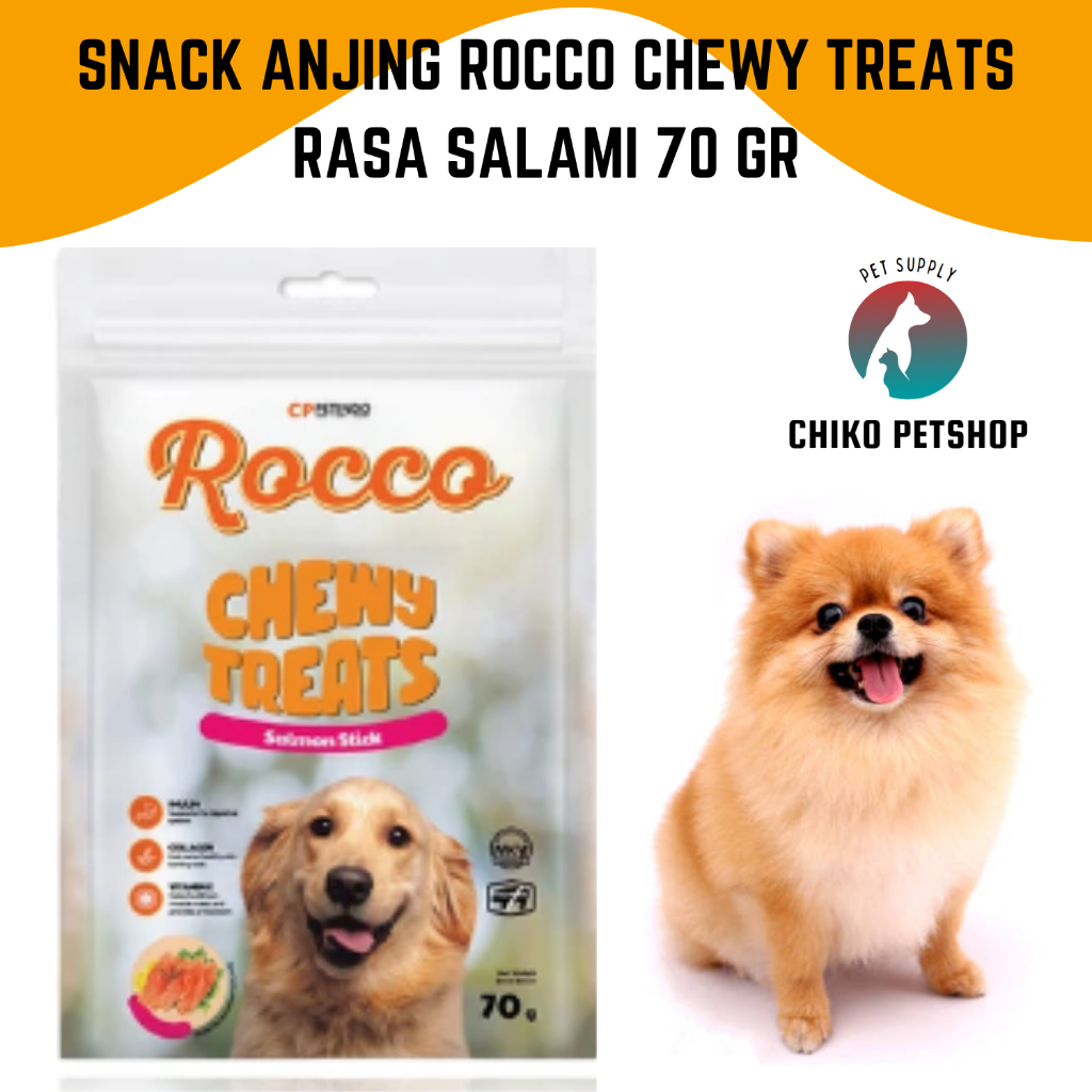 Snack Anjing ROCCO Chewy Treats 70 gr - SALAMI