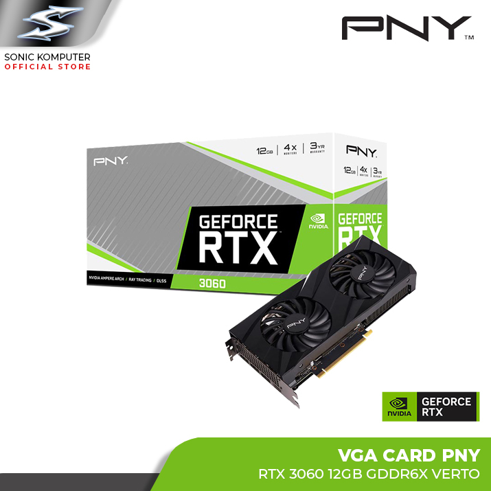 PNY GEFORCE RTX 3060 12GB VERTO Dual Fan VGA