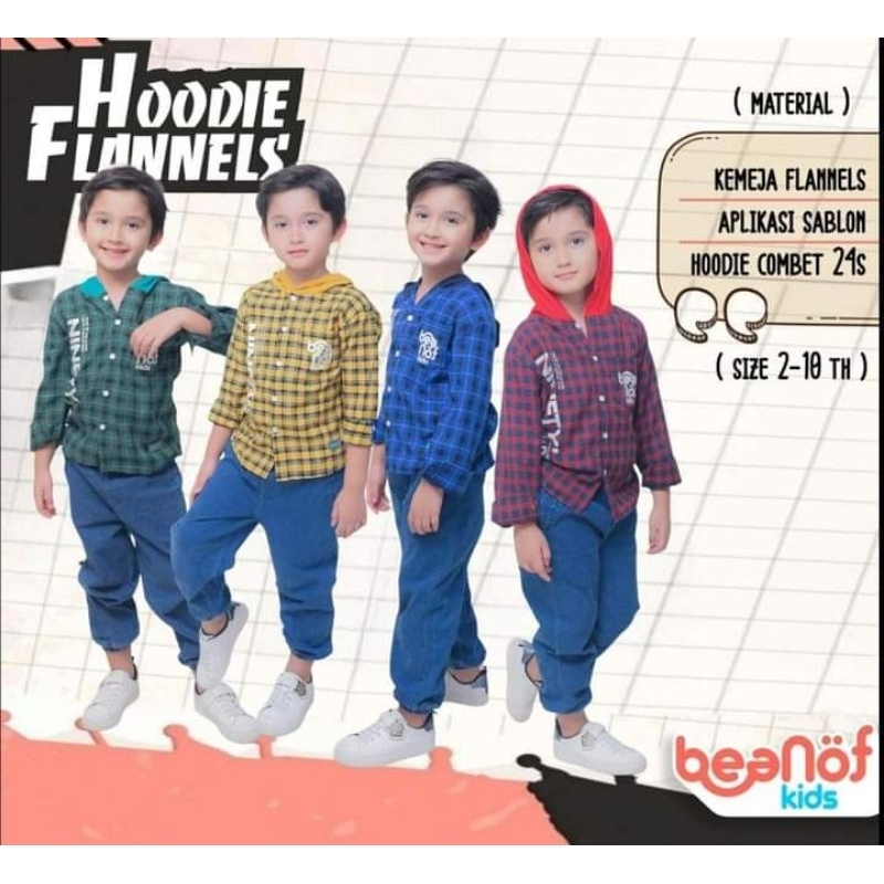 Hoodie Anak Hoodie Flannel Beanof