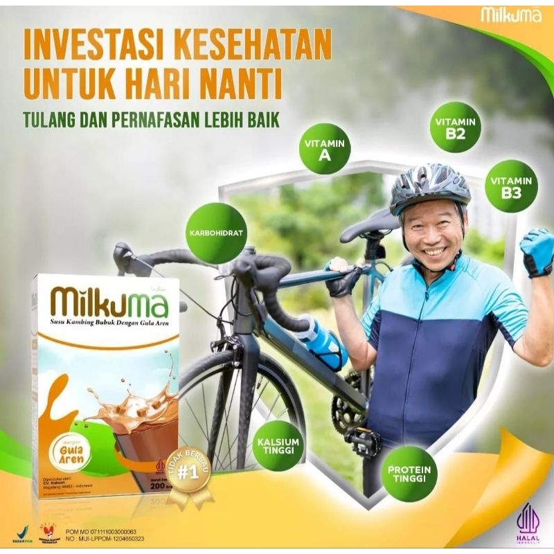 

Milkuma - Susu Kambing Etawa - Minuman Susu Bubuk Instan Plus Gula Aren Mbah Uti