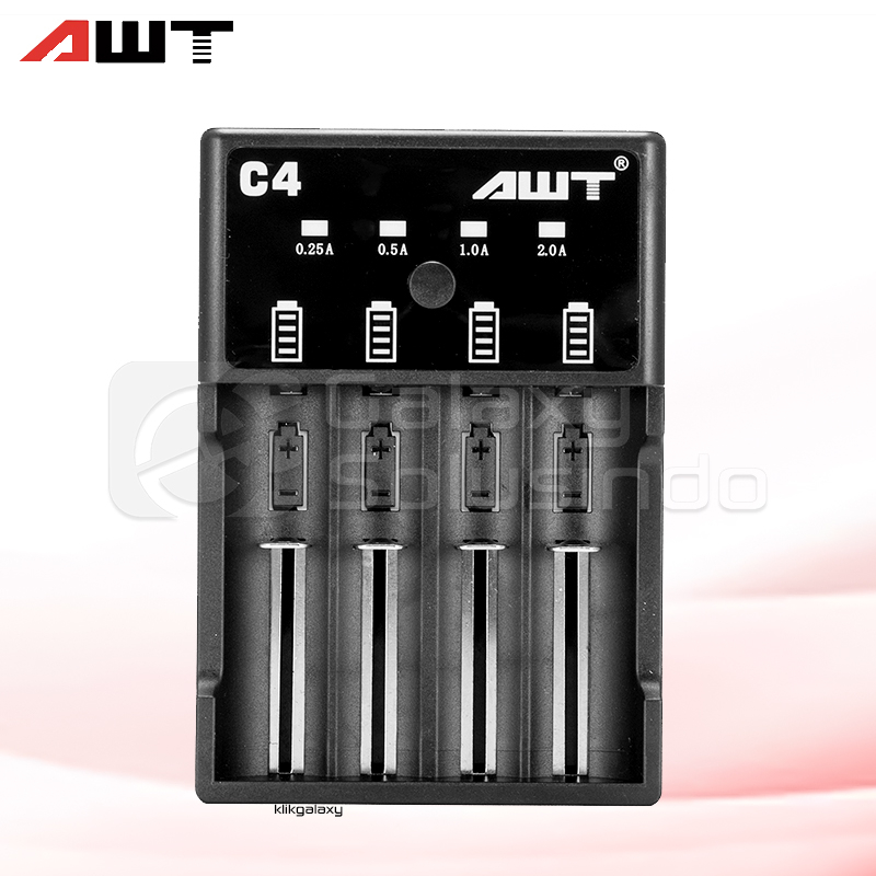 AWT C4 18650 4 Slot Universal Battery Charger