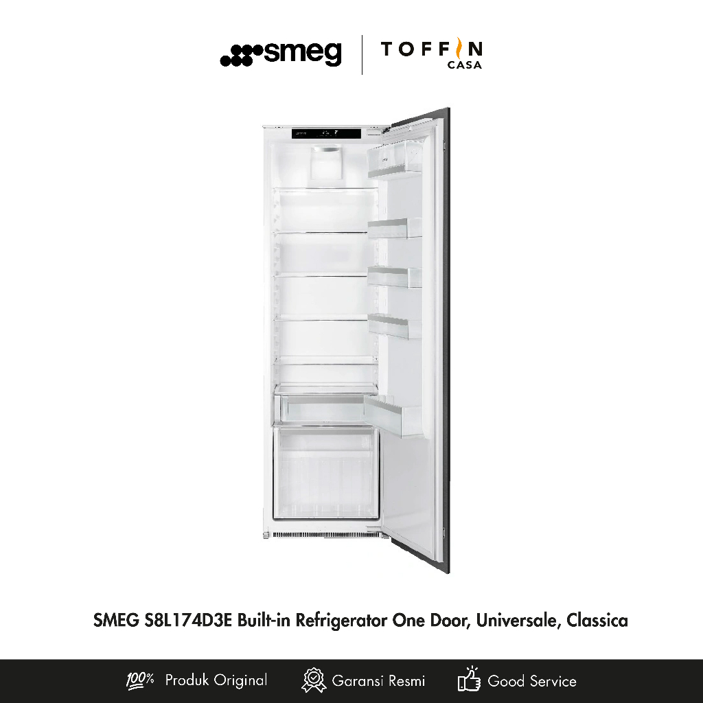 SMEG Built-in refrigerator One Door Universale Aesthetic - Fan Assisted