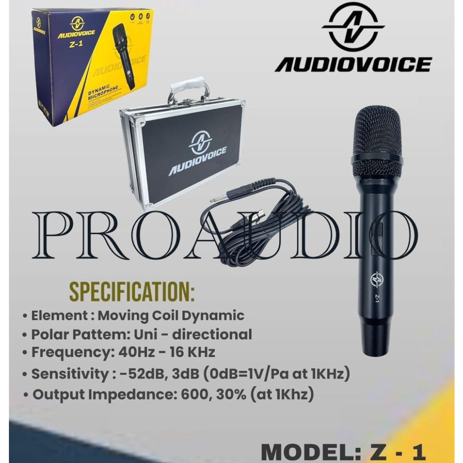 Mic Kabel AudioVoice Z1 Original Audio Voice Z 1 High Quality Mic