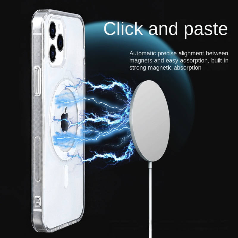 MAGSAFE CLEAR BENING SOFT CASE FULL COVER  IPHONE  X XS 11 12 13 MINI  PRO MAX BENING PREMIUM CASING ANTI YELLOW SILIKON