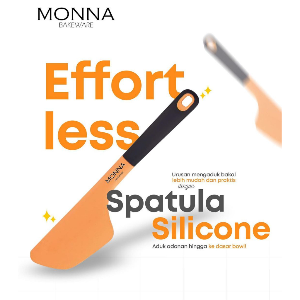 Spatulla Monna Bakeware / Spatula Silikon Monna / Sutil Silikon