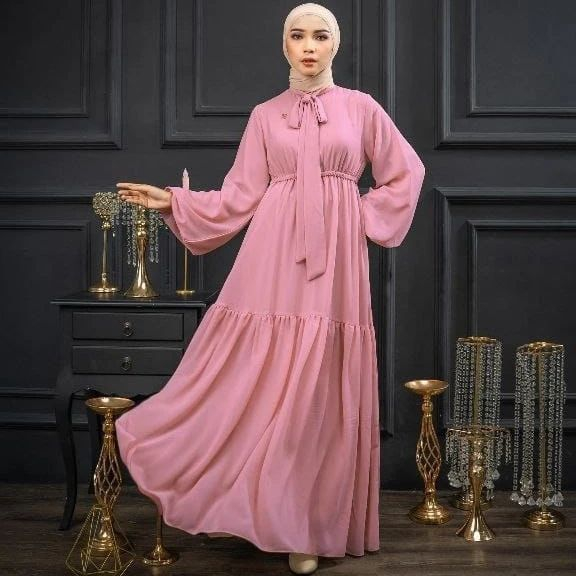 Bajurancak Baju Gamis Muslim Wanita Terbagus 2023 Baju Dress Polos Kekinian  Basic Matt Armany Babydoll Full Furing Durpadi Dress Gamis Terbaru 2023 Lebaran Wanita Busui Dan Wudhu Friendly