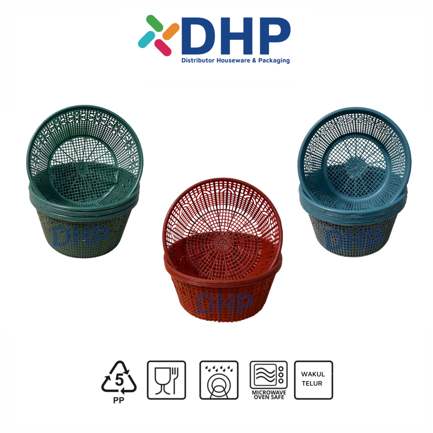 Wakul Besek Tradisi (TELUR BESAR) ISI 12 PCS Catering Keranjang Plastik Murah Syukuran Hajatan Slametan