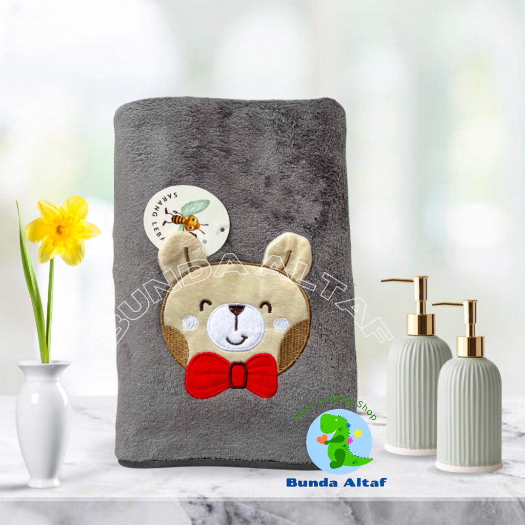Handuk Bayi Baru Lahir 50 x 100 Lembut Sarang Lebah