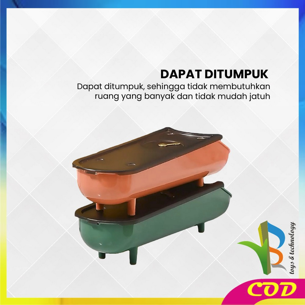 RB-C861 Tempat Telur Ayam Estetik Storage Box Organizer / Wadah Tempat Telor Kotak Penyimpanan Serbaguna