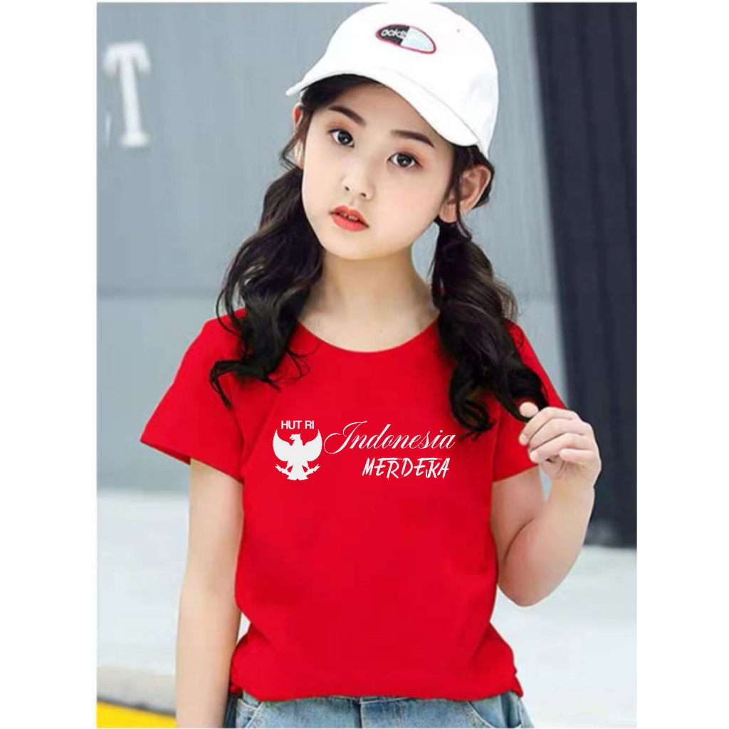 kaos anak HUT RI MERDEKA INDONESIA PANCASILA