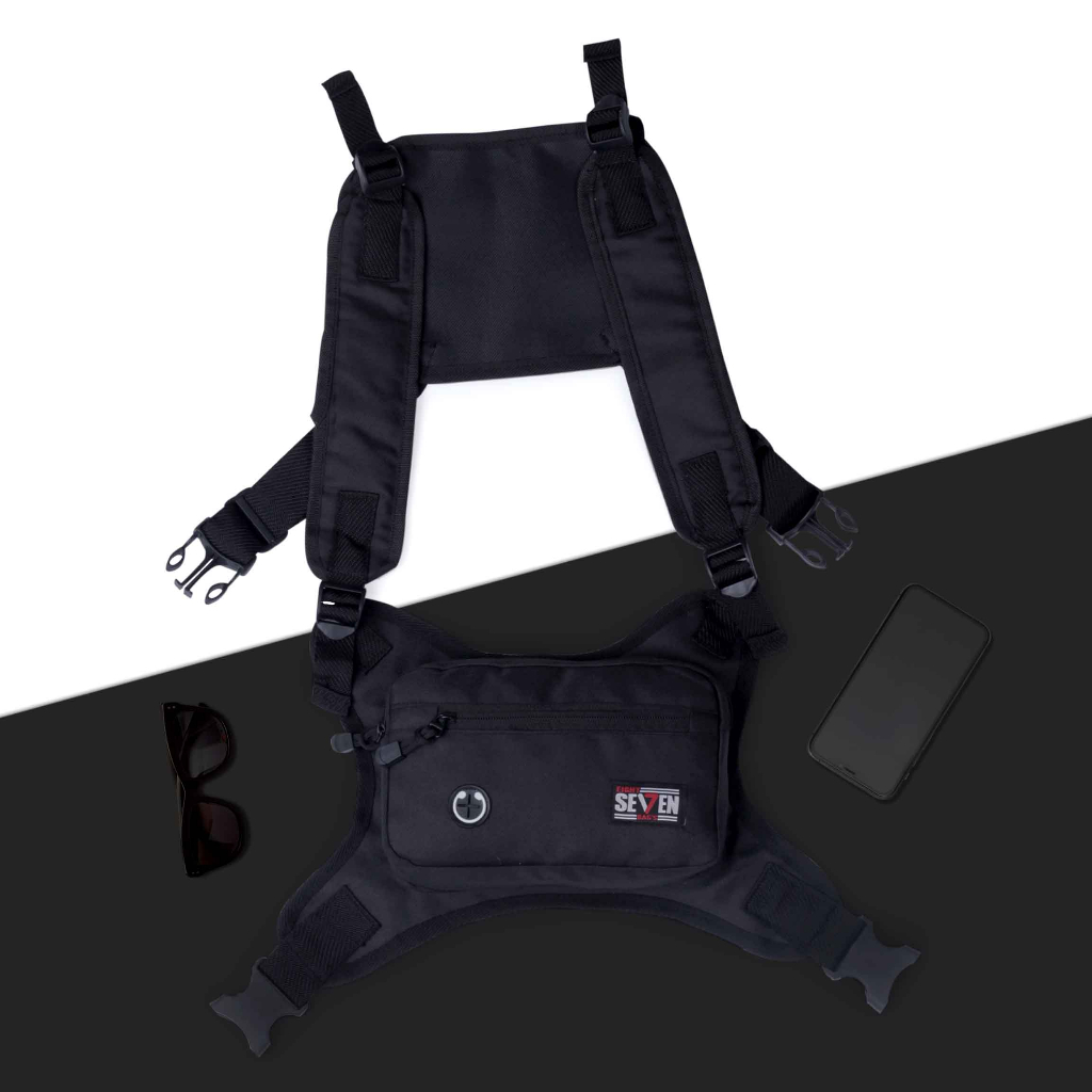Chest Bag Tas Dada Tas Kecil Bagian Depan Multifungsi Tas Outdoor Vest Bag Tas Rompi Casual Terbaru