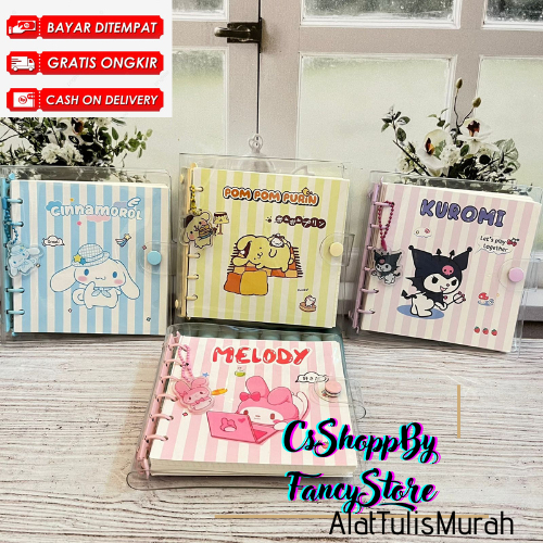 

Buku Binder Ukuran 10x10 Karakter Melody Cinamonrol Kuromi Hello Murah Cantik COD