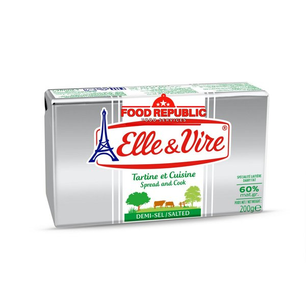 

ELLE&VIRE BUTTER SLTD SPRD&CK 60% 200GR